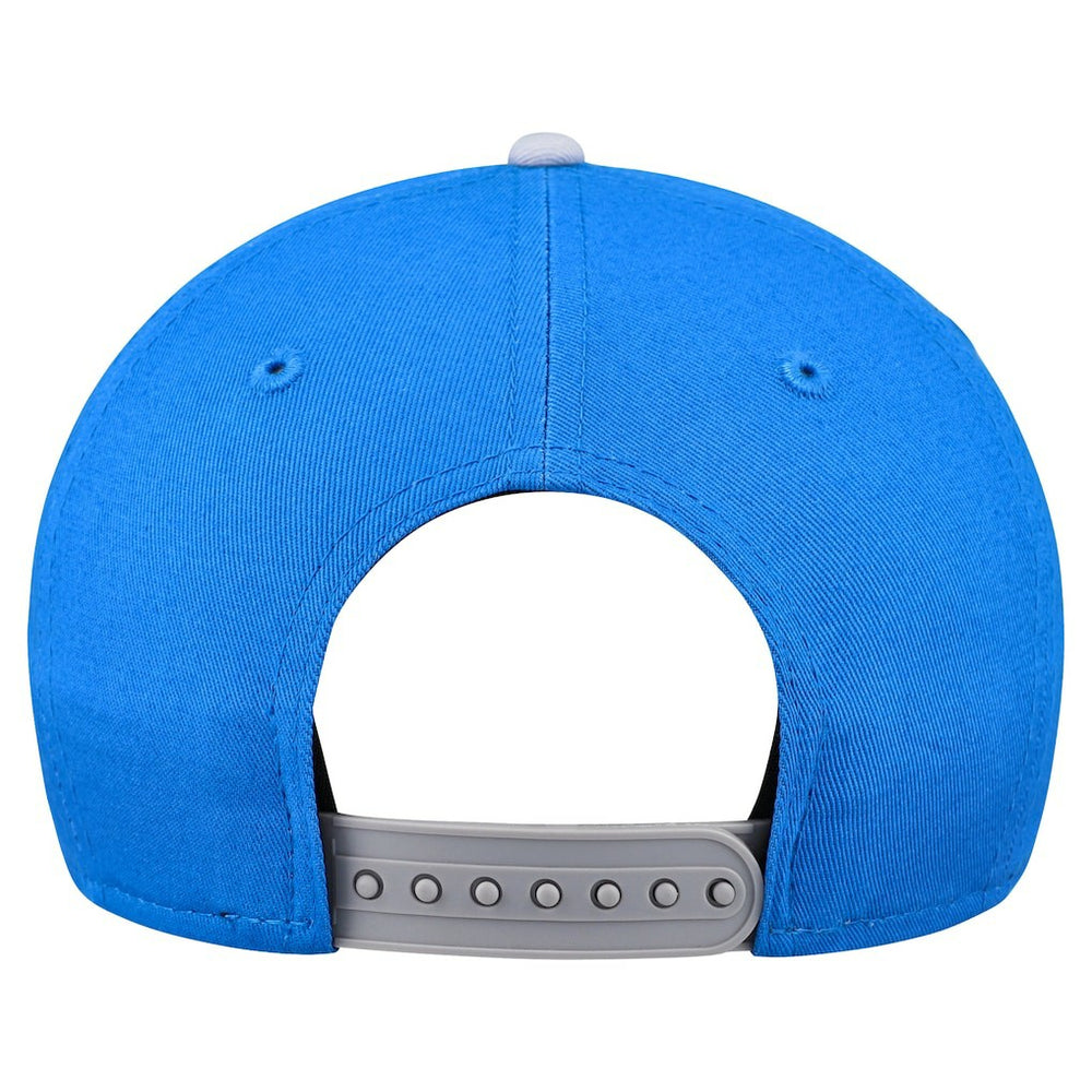 Detroit Lions New Era Youth Arch COOLERA 9FORTY A-Frame Adjustable Hat - Blue/Gray - NFL