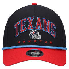 Houston Texans New Era Youth Arch COOLERA 9FORTY A-Frame Adjustable Hat - Navy/Red - NFL