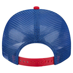 New York Giants New Era Youth Banner 9FIFTY A-Frame Adjustable Trucker Hat - Cream/Royal - NFL
