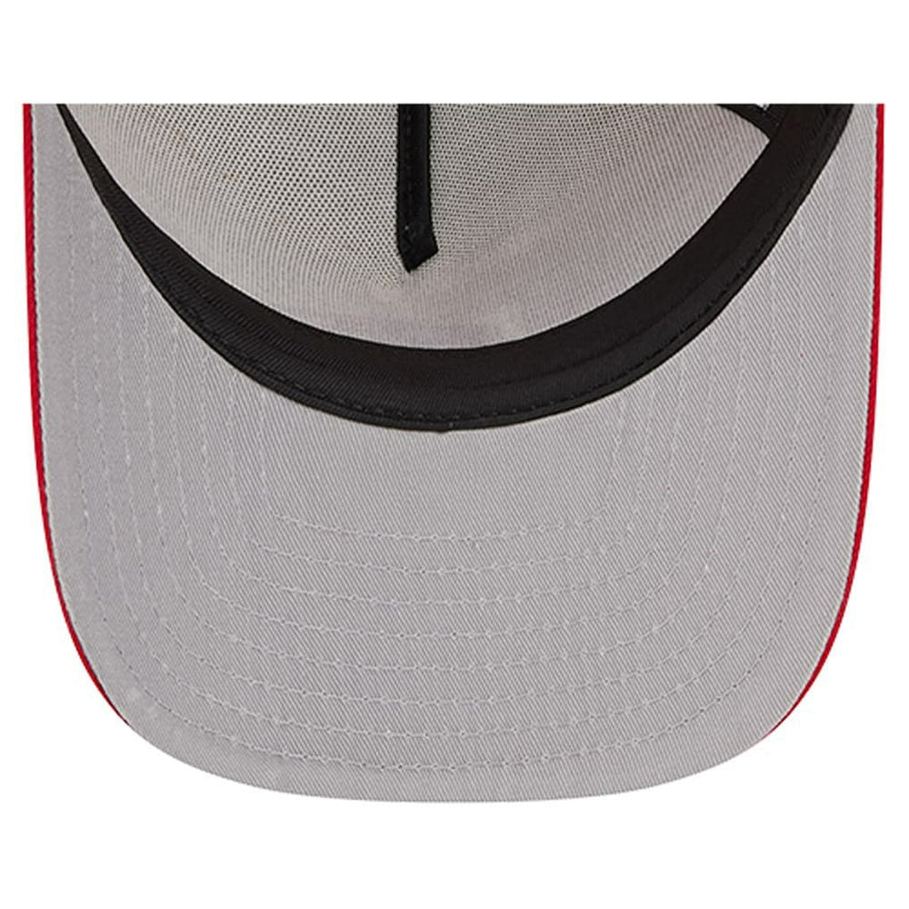 San Francisco 49ers New Era Youth Banner 9FIFTY A-Frame Adjustable Trucker Hat - Cream/Scarlet - NFL