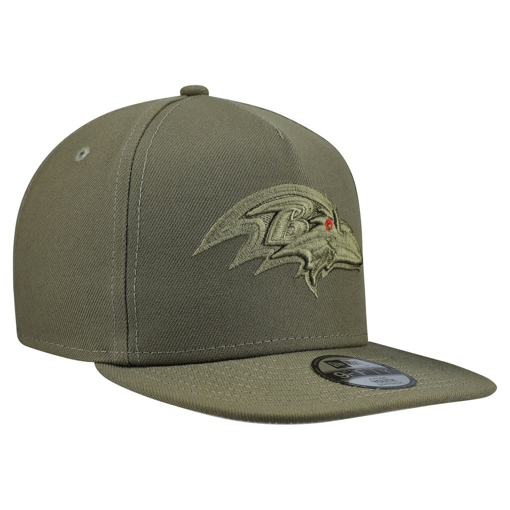 Baltimore Ravens New Era Youth Color Pack A-Frame 9FIFTY Snapback Hat - Olive - NFL