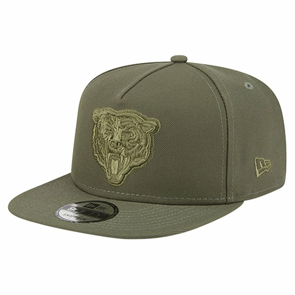 Chicago Bears New Era Youth Color Pack A-Frame 9FIFTY Snapback Hat - Olive - NFL