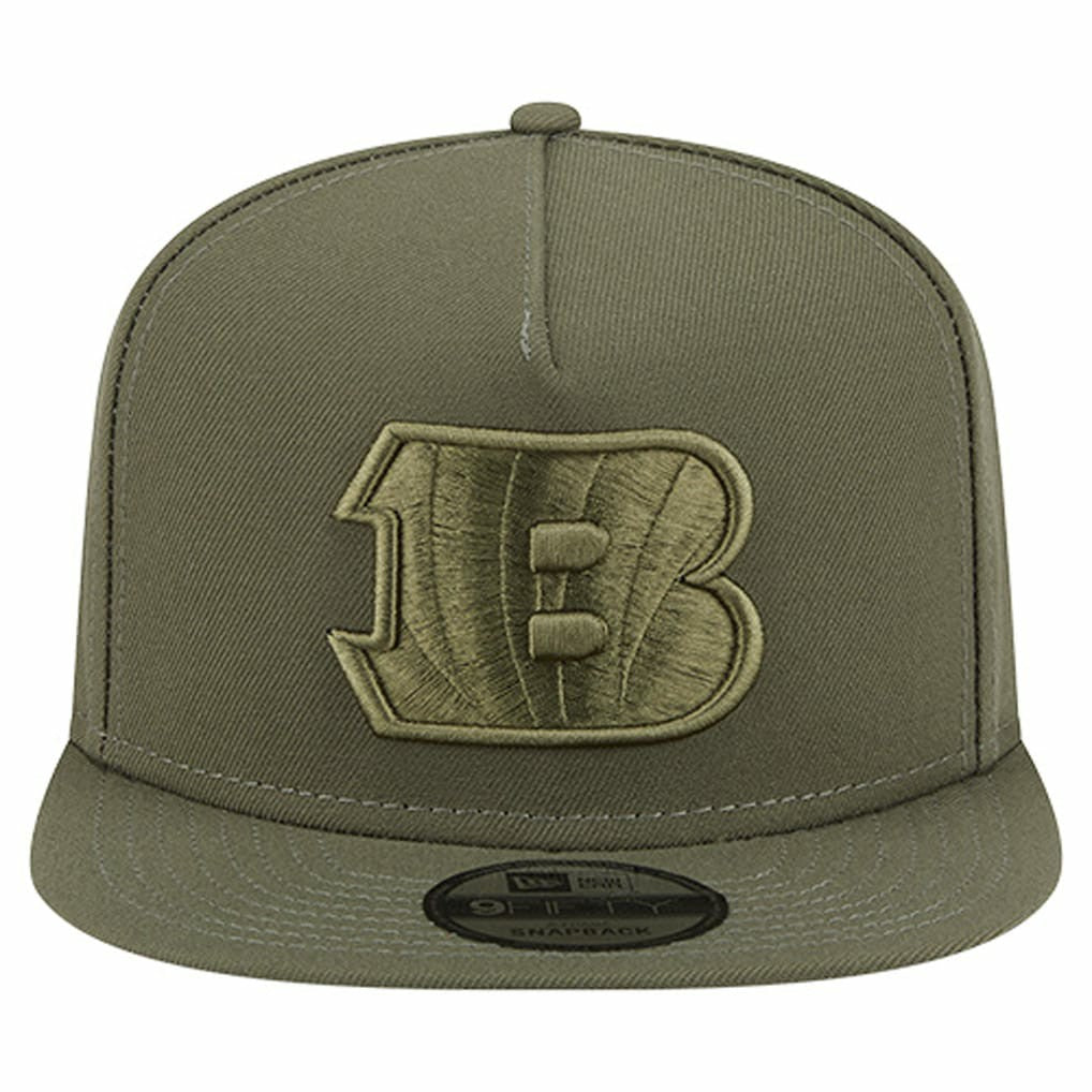 Cincinnati Bengals New Era Youth Color Pack A-Frame 9FIFTY Snapback Hat - Olive - NFL
