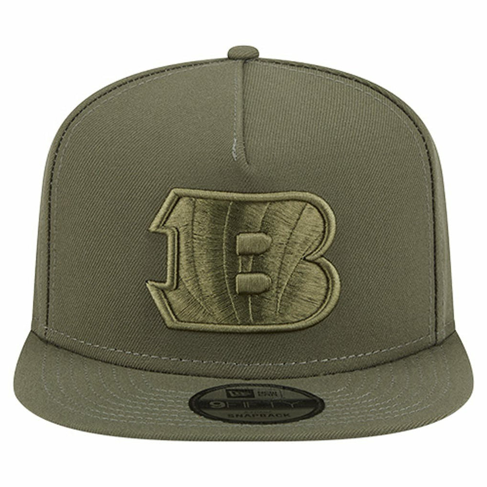 Cincinnati Bengals New Era Youth Color Pack A-Frame 9FIFTY Snapback Hat - Olive - NFL