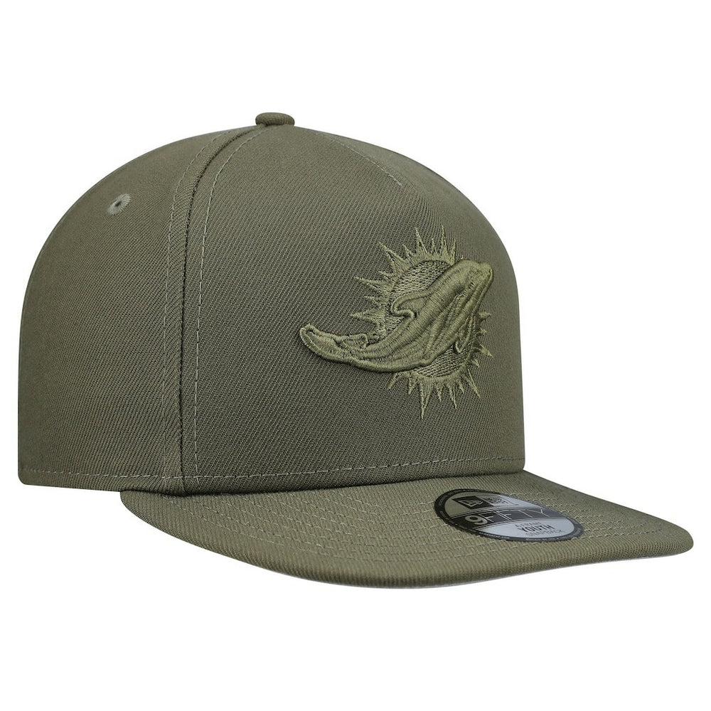 Miami Dolphins New Era Youth Color Pack A-Frame 9FIFTY Snapback Hat - Olive - NFL