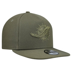 Miami Dolphins New Era Youth Color Pack A-Frame 9FIFTY Snapback Hat - Olive - NFL