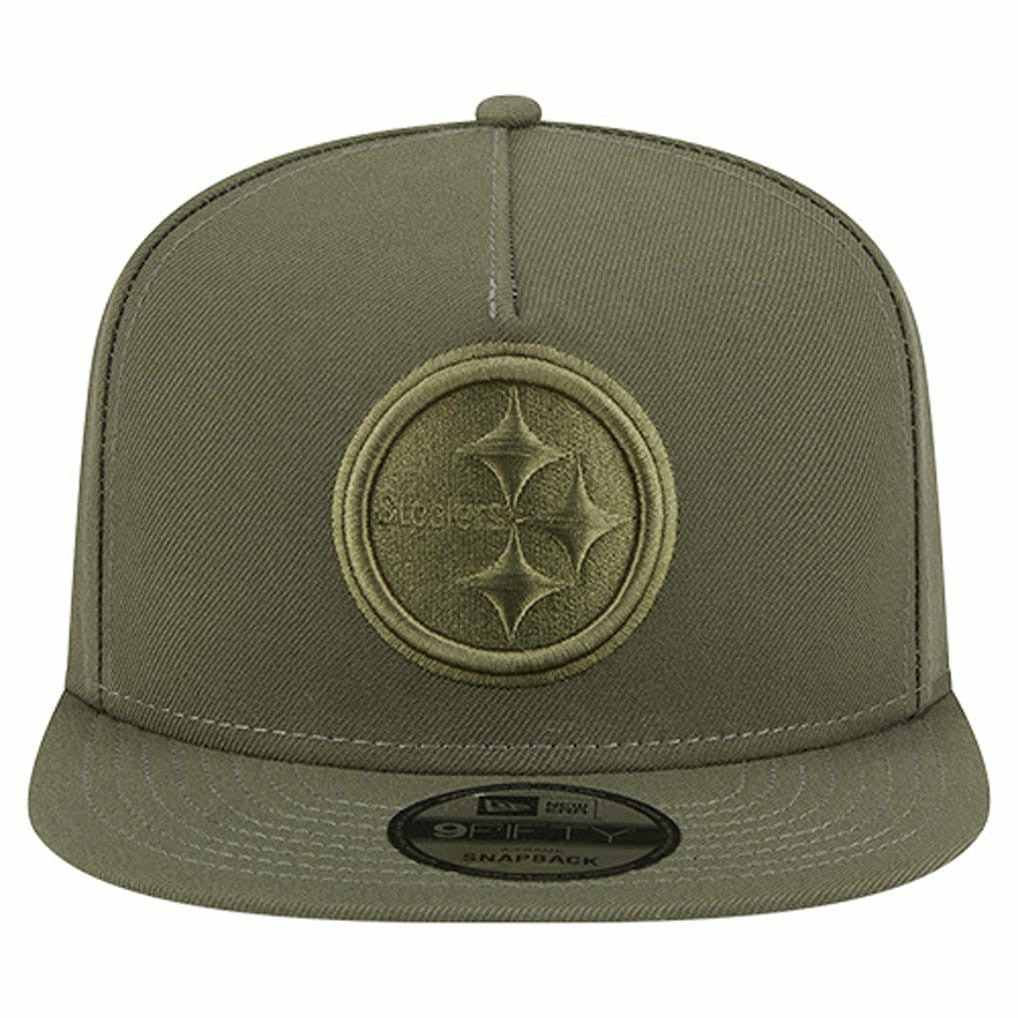 Pittsburgh Steelers New Era Youth Color Pack A-Frame 9FIFTY Snapback Hat - Olive - NFL