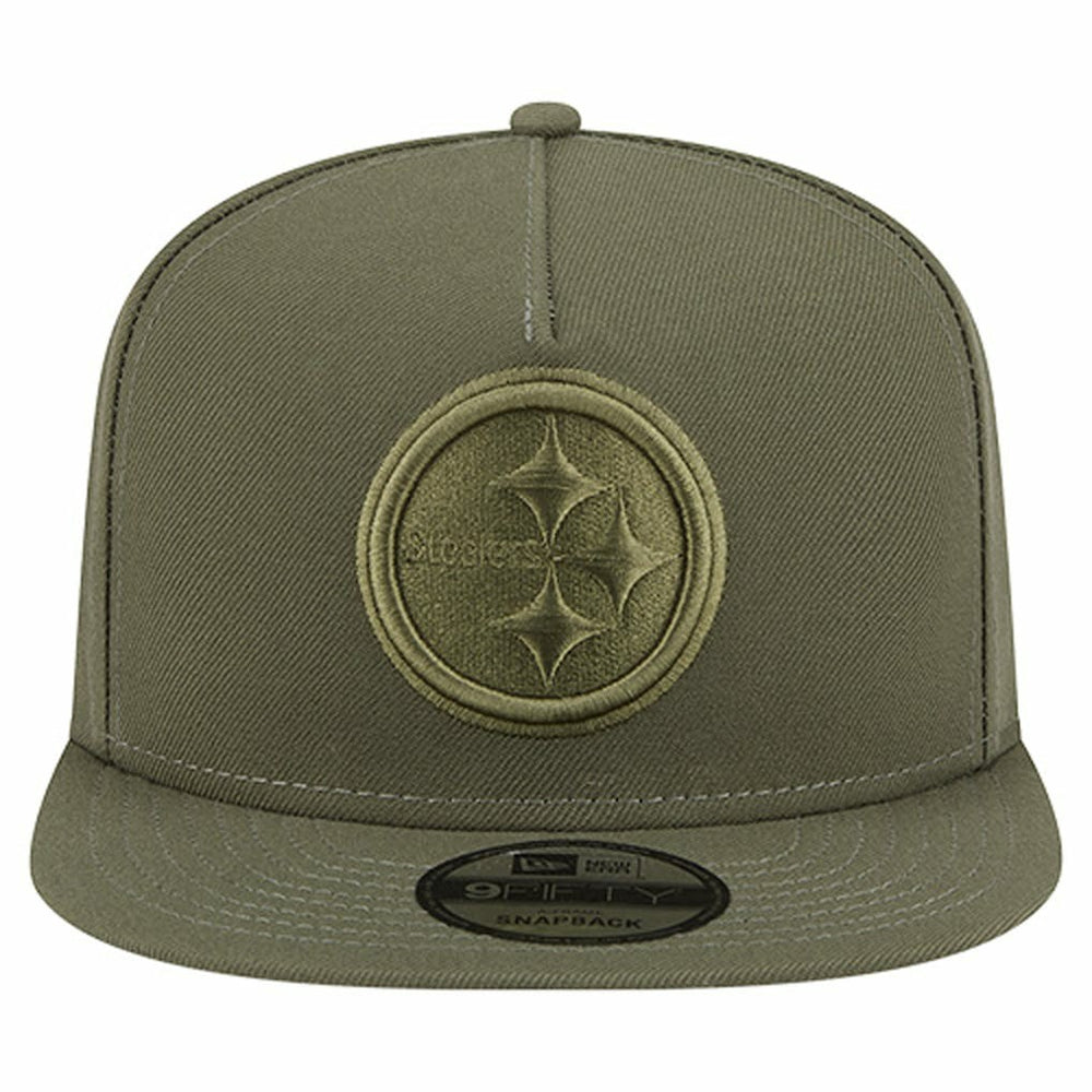 Pittsburgh Steelers New Era Youth Color Pack A-Frame 9FIFTY Snapback Hat - Olive - NFL