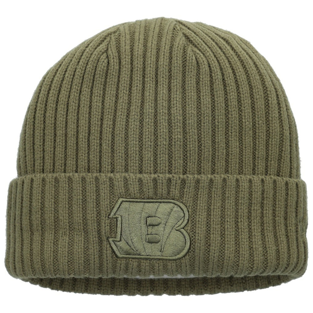 Cincinnati Bengals New Era Youth Color Pack Cuffed Knit Hat - Olive - NFL