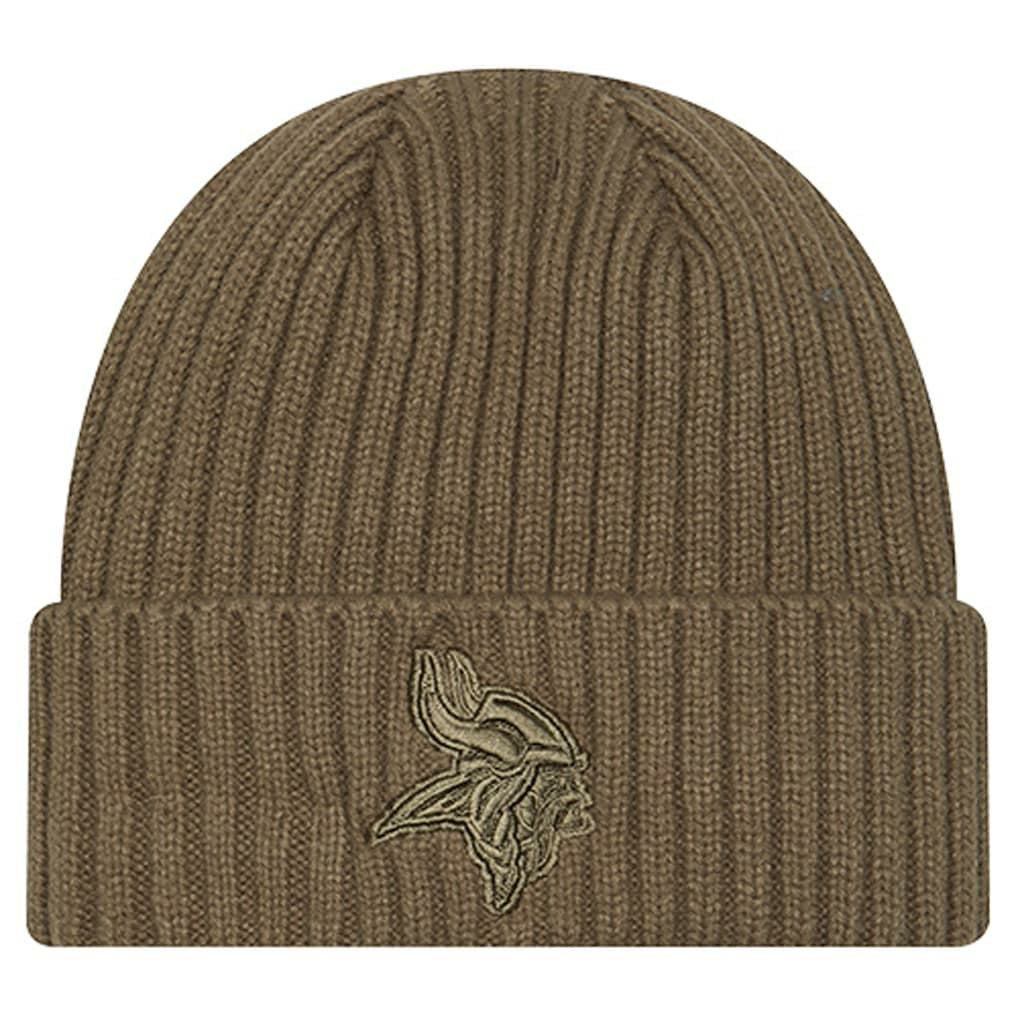 Minnesota Vikings New Era Youth Color Pack Cuffed Knit Hat - Olive - NFL