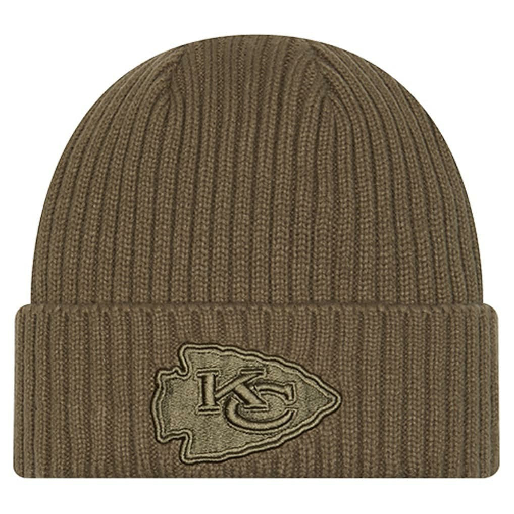 Kansas City Chiefs New Era Youth Color Pack Cuffed Knit Hat - Olive - NFL