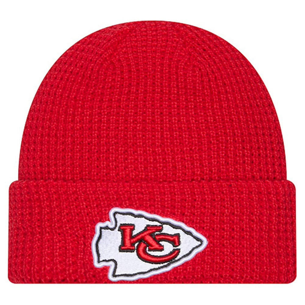Kansas City Chiefs New Era Youth Waffle Cuffed Knit Hat - Red - NFL