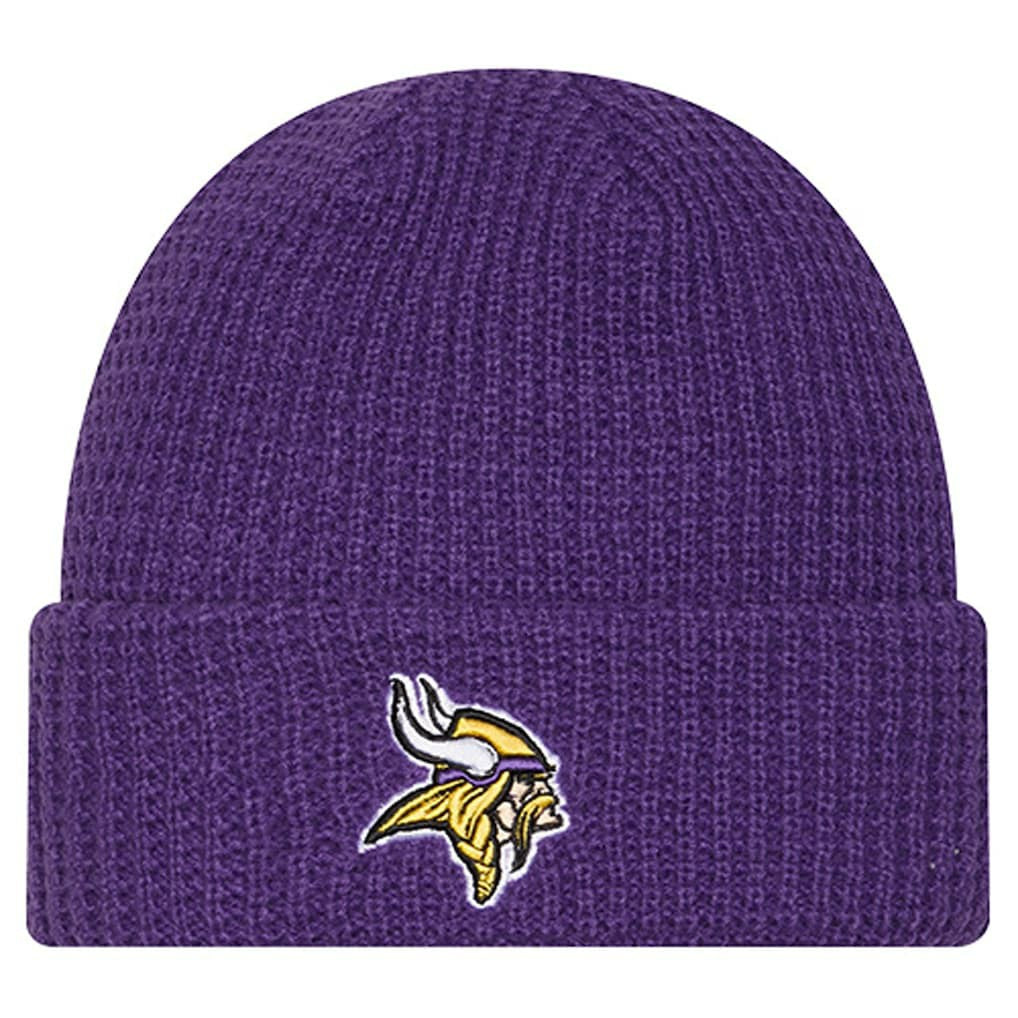 Minnesota Vikings New Era Youth Waffle Cuffed Knit Hat - Purple - NFL