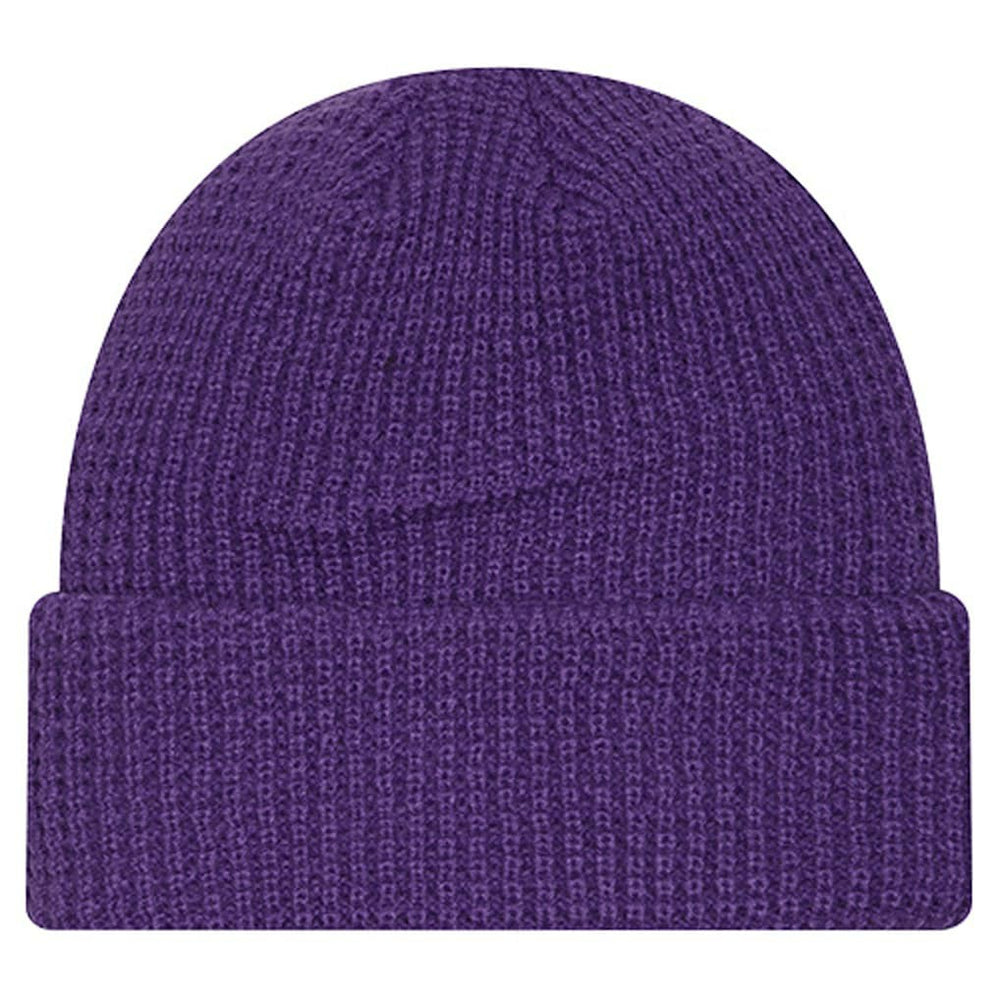 Minnesota Vikings New Era Youth Waffle Cuffed Knit Hat - Purple - NFL