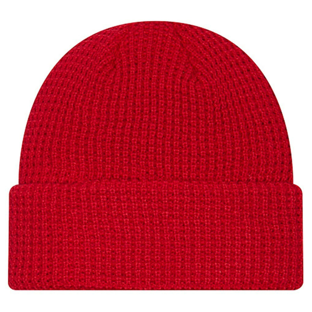 San Francisco 49ers New Era Youth Waffle Cuffed Knit Hat - Scarlet - NFL