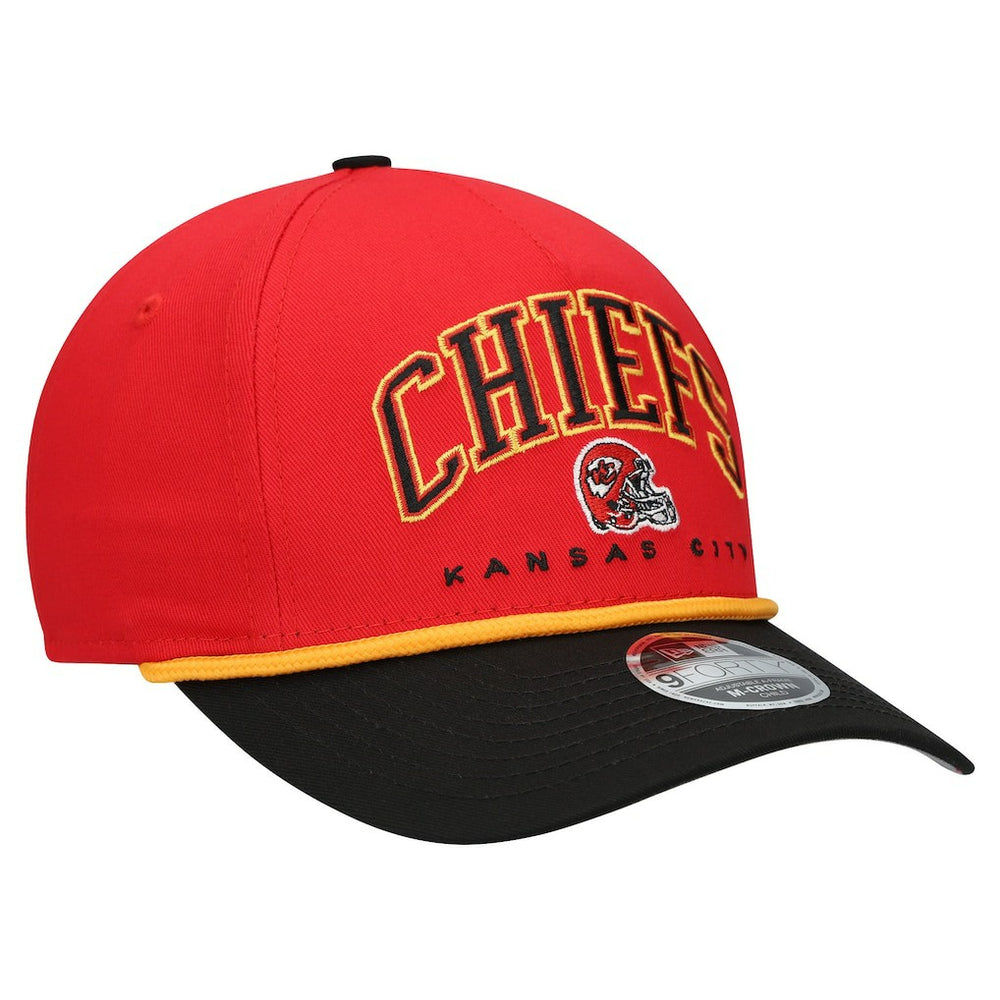 Kansas City Chiefs New Era Preschool Arch COOLERA 9FORTY A-Frame M-Crown Adjustable Hat - Red/Black - NFL