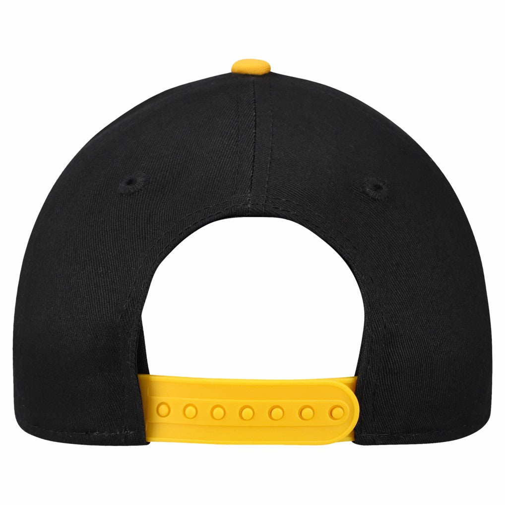 Pittsburgh Steelers New Era Preschool Arch COOLERA 9FORTY A-Frame M-Crown Adjustable Hat - Black/Gold - NFL