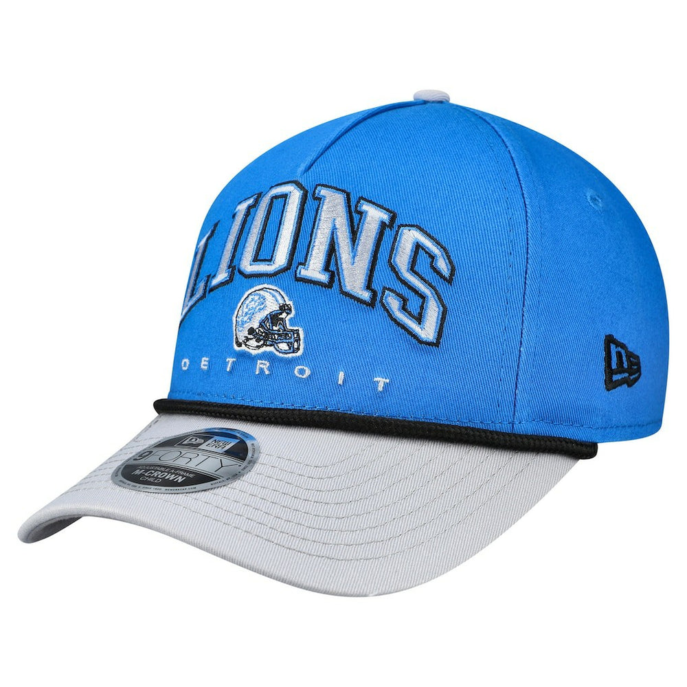 Detroit Lions New Era Preschool Arch COOLERA 9FORTY A-Frame M-Crown Adjustable Hat - Blue/Gray - NFL
