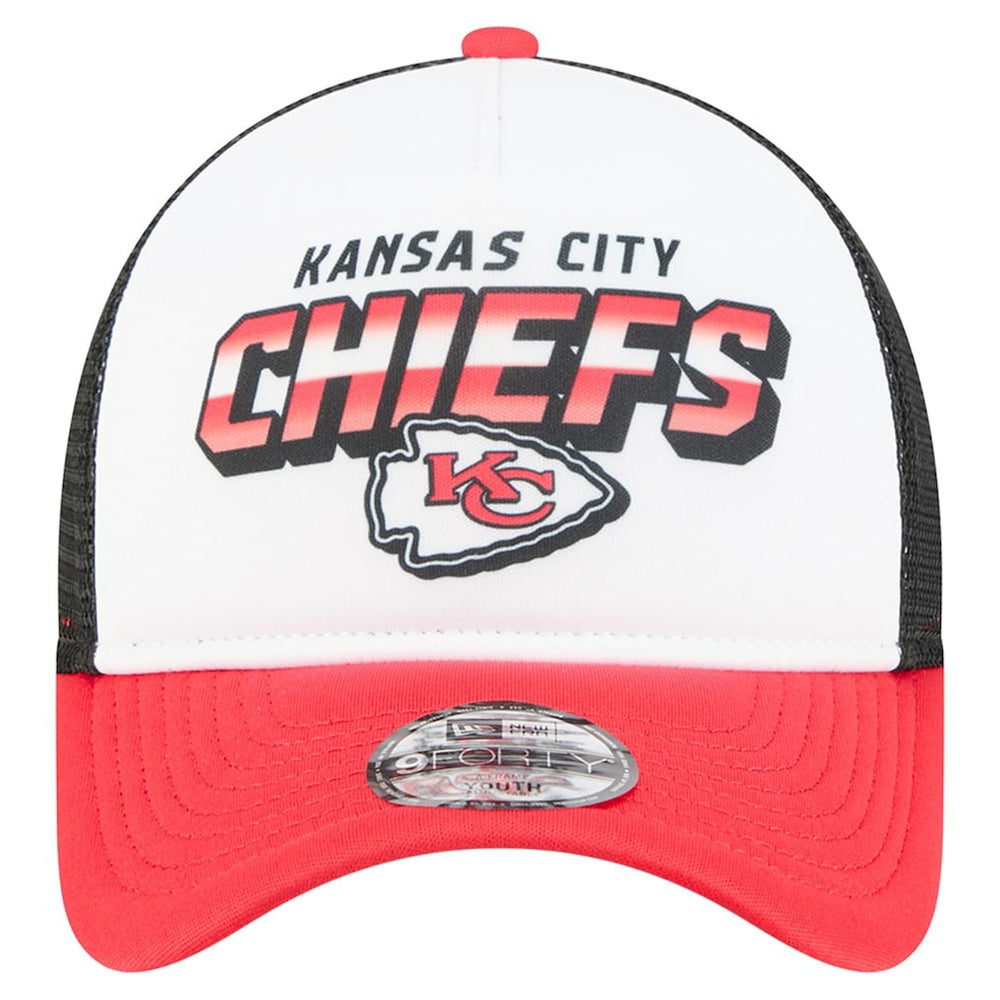 Kansas City Chiefs New Era Preschool 9FORTY A-Frame Adjustable Hat - White - NFL