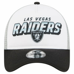 Las Vegas Raiders New Era Preschool 9FORTY A-Frame Adjustable Hat - White - NFL