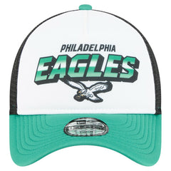 Philadelphia Eagles New Era Preschool 9FORTY A-Frame Adjustable Hat - White - NFL