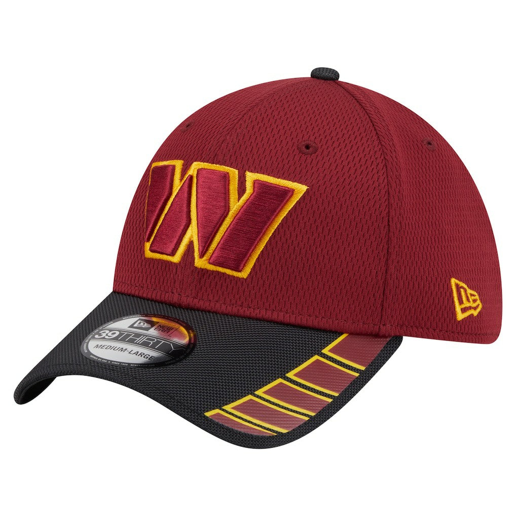 Washington Commanders New Era Visor Hit 39THIRTY Flex Hat - Burgundy - NFL