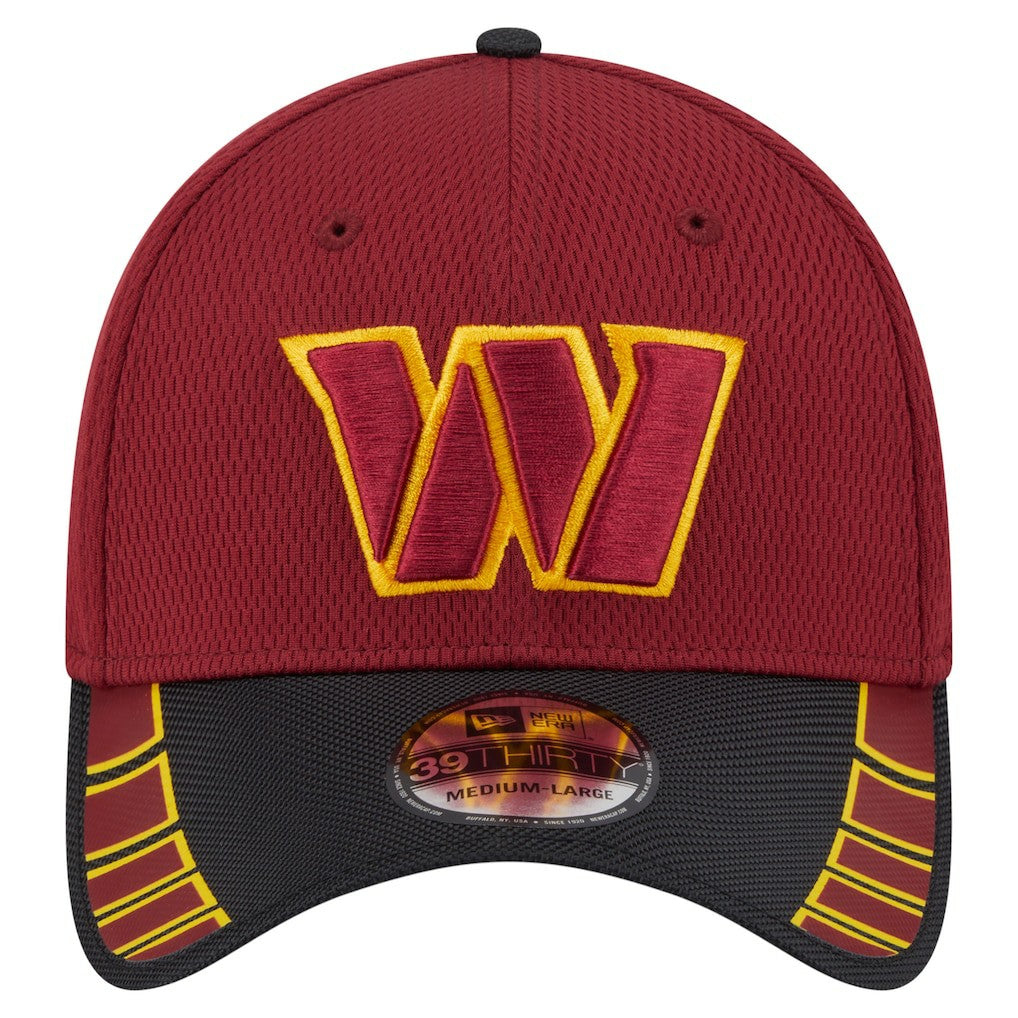 Washington Commanders New Era Visor Hit 39THIRTY Flex Hat - Burgundy - NFL