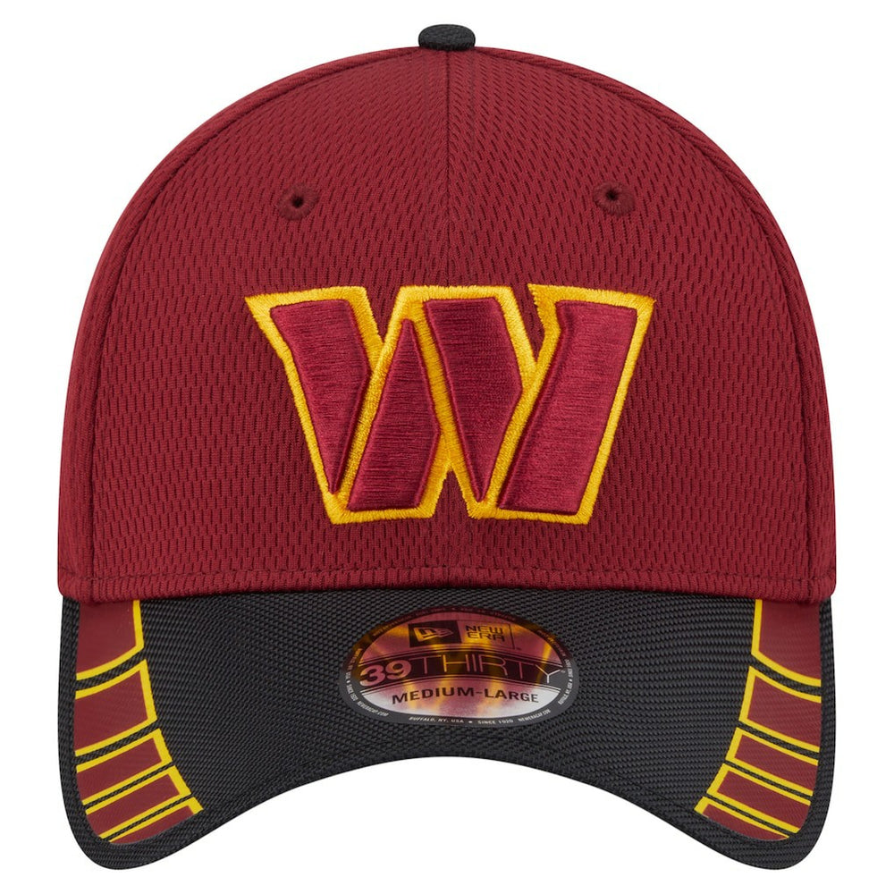 Washington Commanders New Era Visor Hit 39THIRTY Flex Hat - Burgundy - NFL