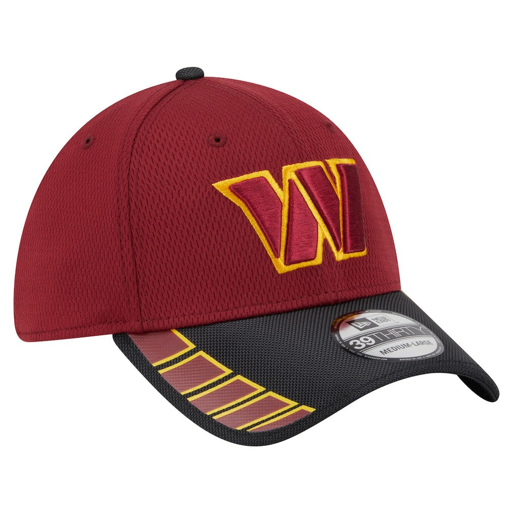 Washington Commanders New Era Visor Hit 39THIRTY Flex Hat - Burgundy - NFL