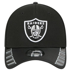 Las Vegas Raiders New Era Visor Hit 39THIRTY Flex Hat - Black - NFL