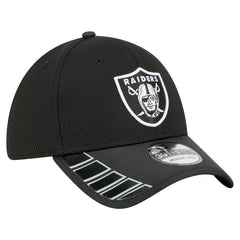 Las Vegas Raiders New Era Visor Hit 39THIRTY Flex Hat - Black - NFL