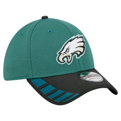 Philadelphia Eagles New Era Visor Hit 39THIRTY Flex Hat - Midnight Green - NFL