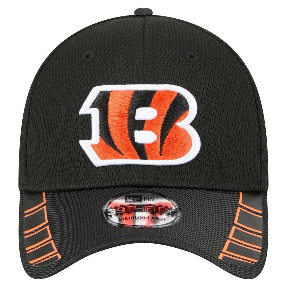 Cincinnati Bengals New Era Visor Hit 39THIRTY Flex Hat - Black - NFL