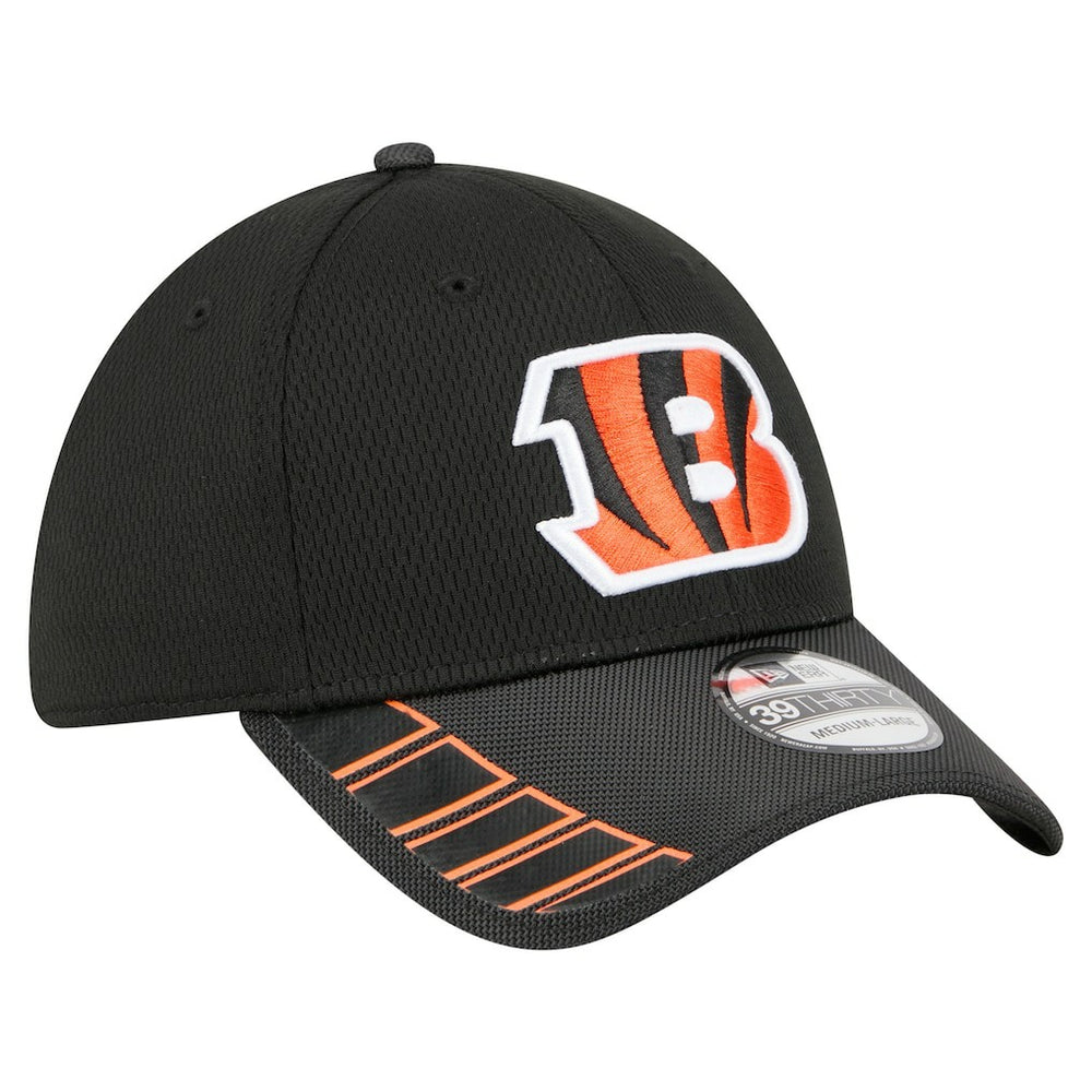 Cincinnati Bengals New Era Visor Hit 39THIRTY Flex Hat - Black - NFL