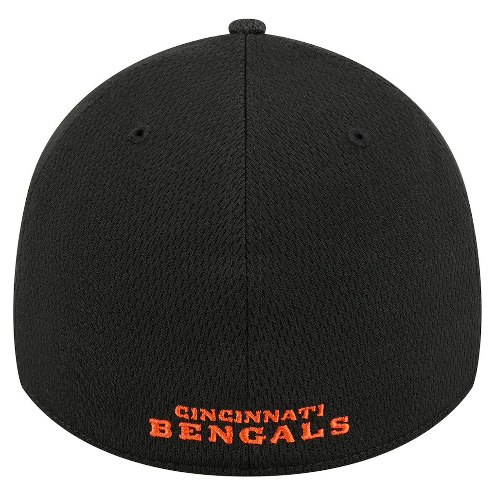 Cincinnati Bengals New Era Visor Hit 39THIRTY Flex Hat - Black - NFL