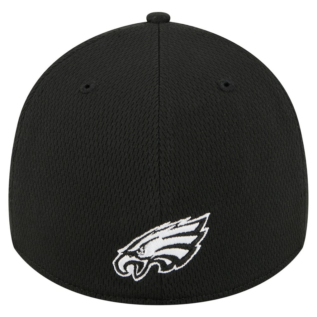 Philadelphia Eagles New Era Scoreboard 39THIRTY Flex Hat - Black - NFL