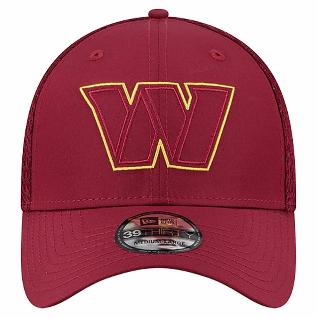Washington Commanders New Era Outline 39THIRTY Flex Hat - Burgundy - NFL