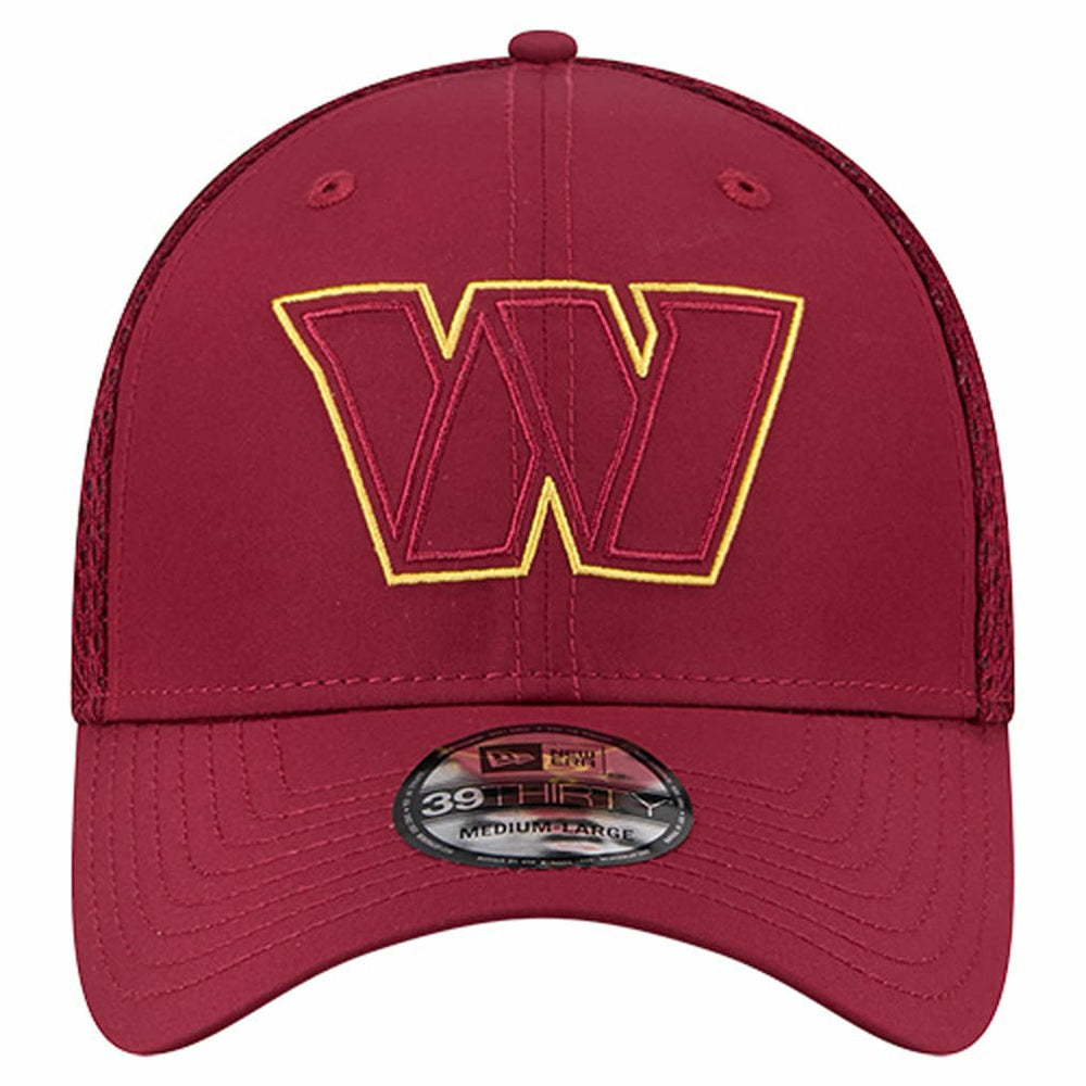 Washington Commanders New Era Outline 39THIRTY Flex Hat - Burgundy - NFL