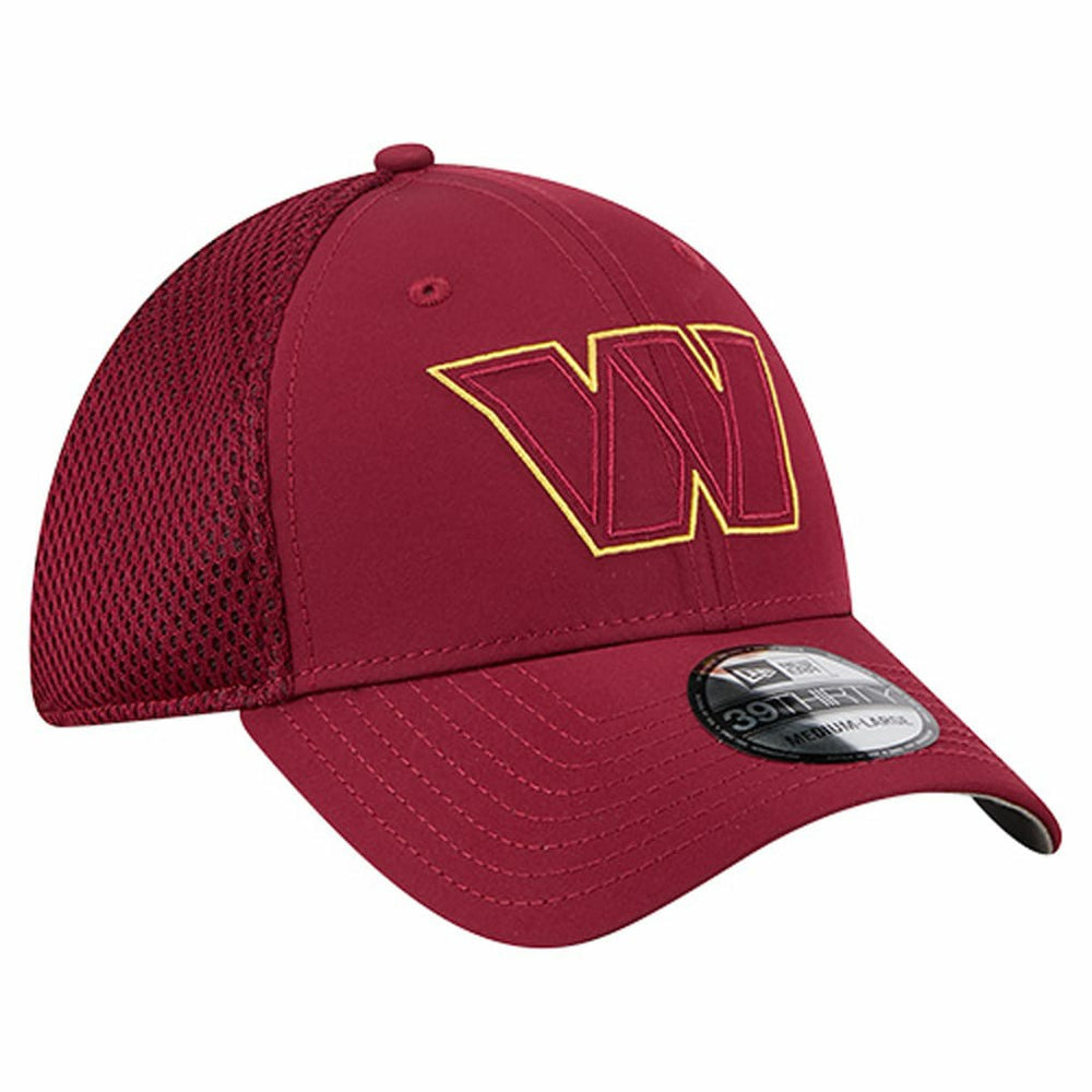 Washington Commanders New Era Outline 39THIRTY Flex Hat - Burgundy - NFL