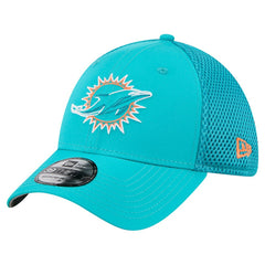 Miami Dolphins New Era Outline 39THIRTY Flex Hat - Aqua - NFL