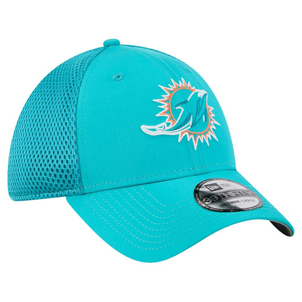 Miami Dolphins New Era Outline 39THIRTY Flex Hat - Aqua - NFL