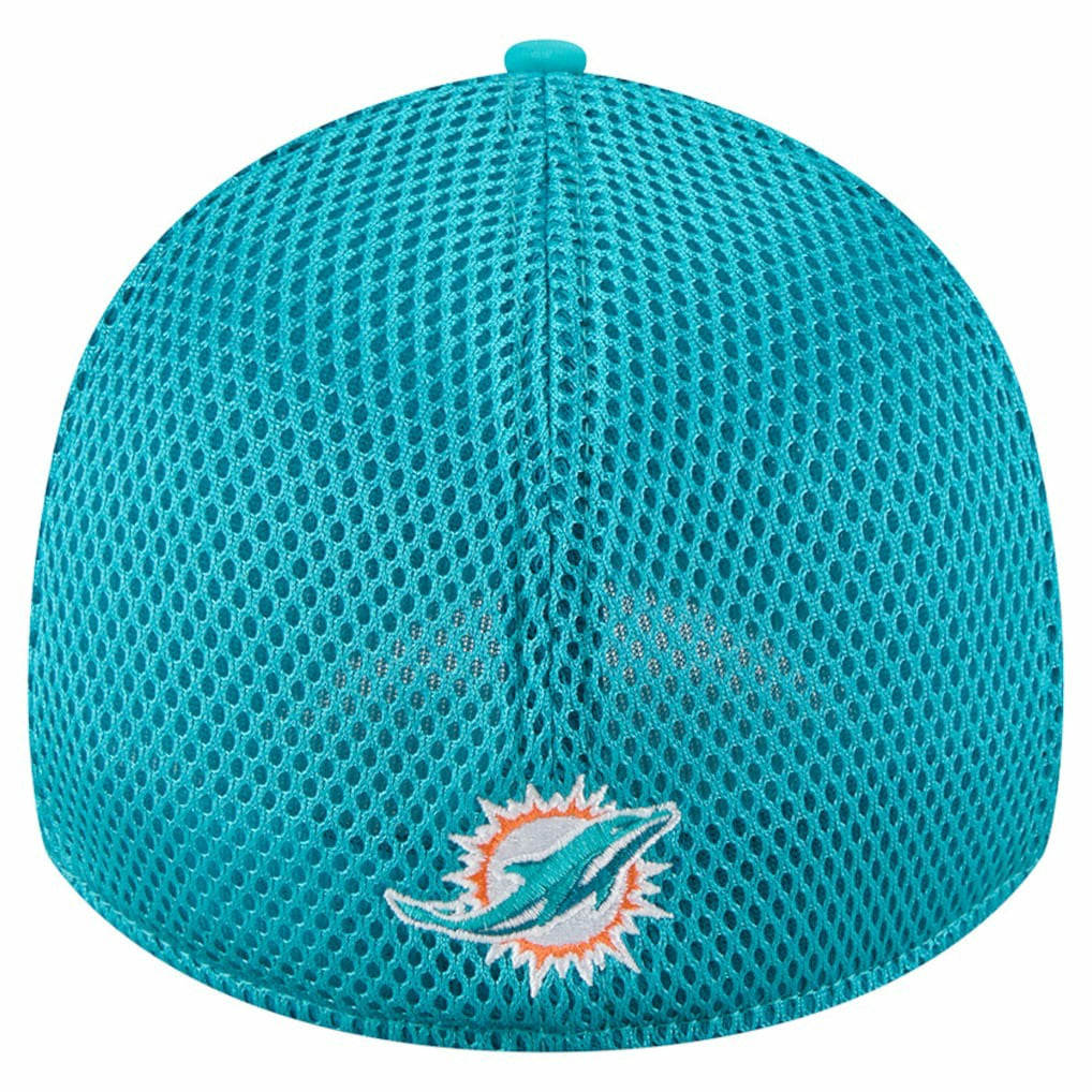 Miami Dolphins New Era Outline 39THIRTY Flex Hat - Aqua - NFL
