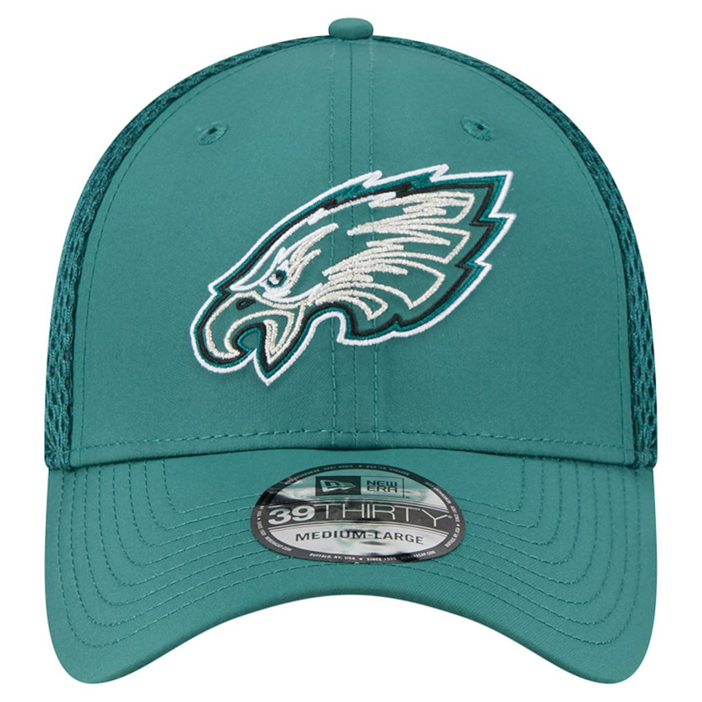 Philadelphia Eagles New Era Outline 39THIRTY Flex Hat - Midnight Green - NFL