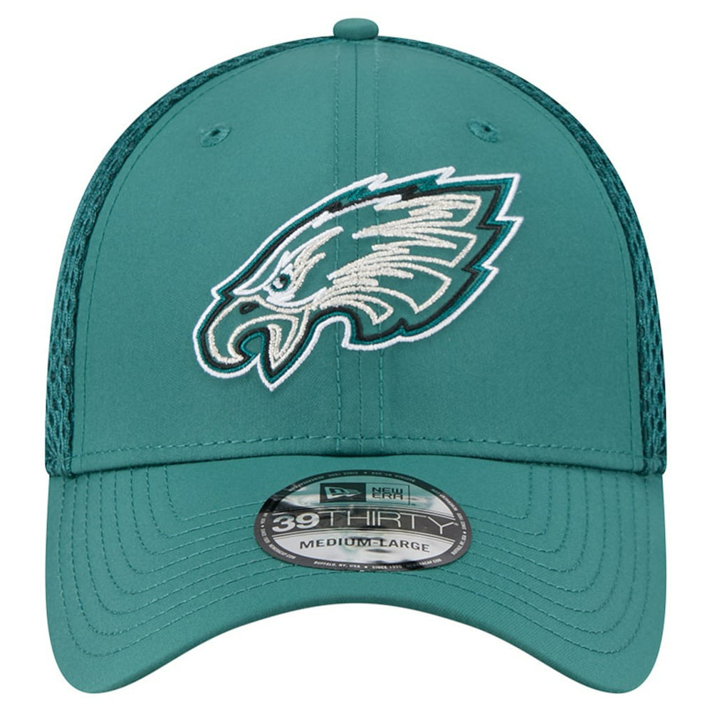 Philadelphia Eagles New Era Outline 39THIRTY Flex Hat - Midnight Green - NFL