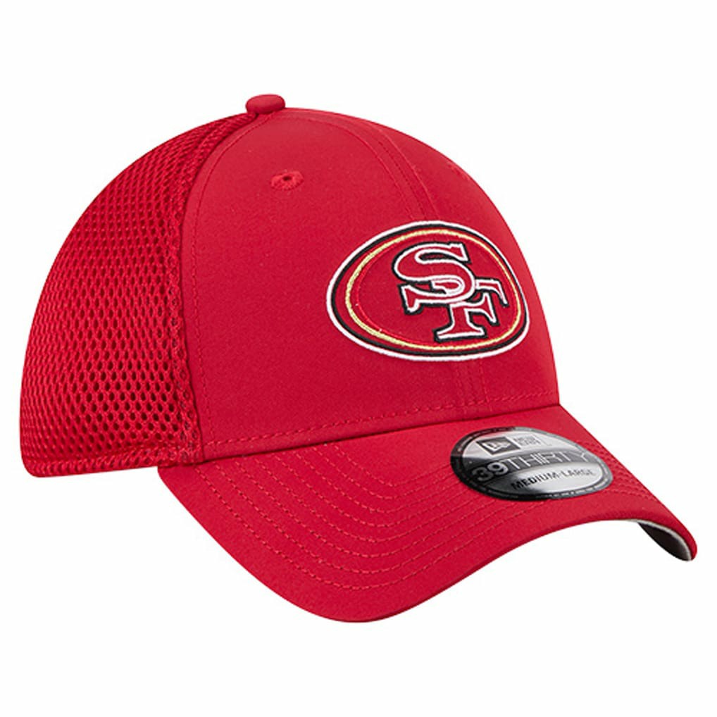 San Francisco 49ers New Era Outline 39THIRTY Flex Hat - Scarlet - NFL