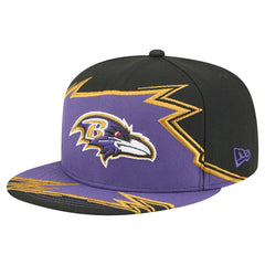 Baltimore Ravens New Era Break 59FIFTY Fitted Hat - Black/Purple - NFL