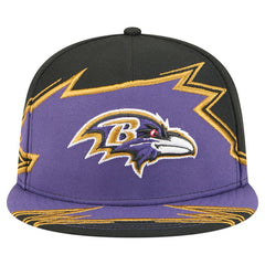Baltimore Ravens New Era Break 59FIFTY Fitted Hat - Black/Purple - NFL