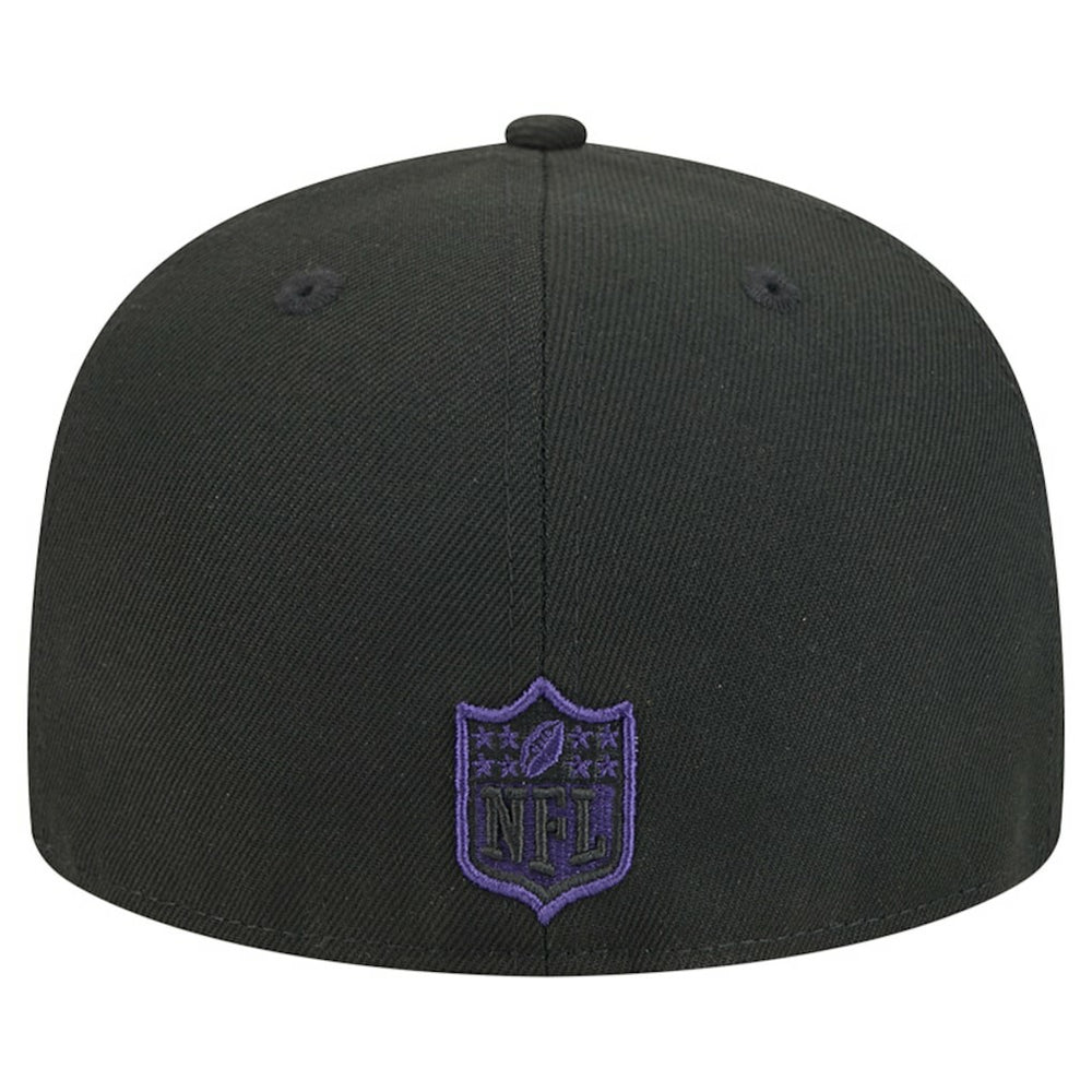 Baltimore Ravens New Era Break 59FIFTY Fitted Hat - Black/Purple - NFL