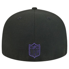 Baltimore Ravens New Era Break 59FIFTY Fitted Hat - Black/Purple - NFL