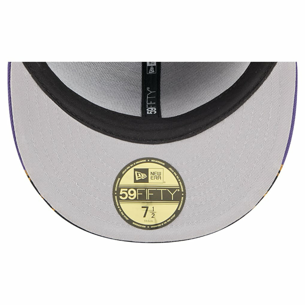 Baltimore Ravens New Era Break 59FIFTY Fitted Hat - Black/Purple - NFL